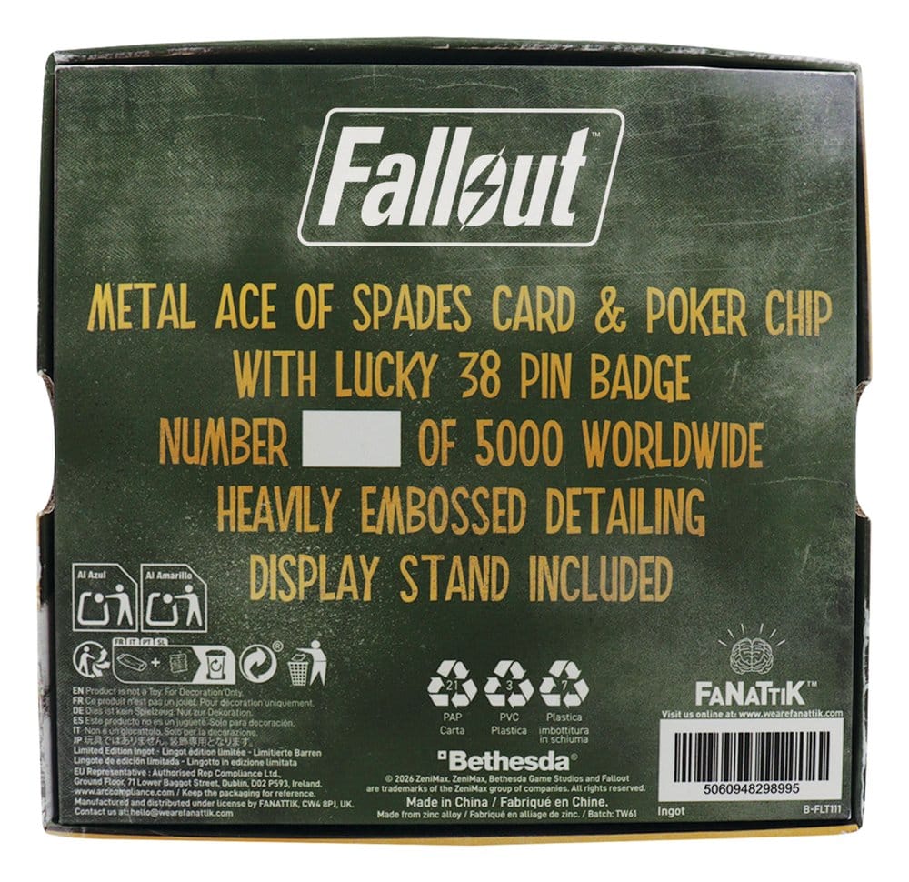 Fallout: New Vegas Replik Lucky 38 Imitation Gold Casino Set Limited Edition