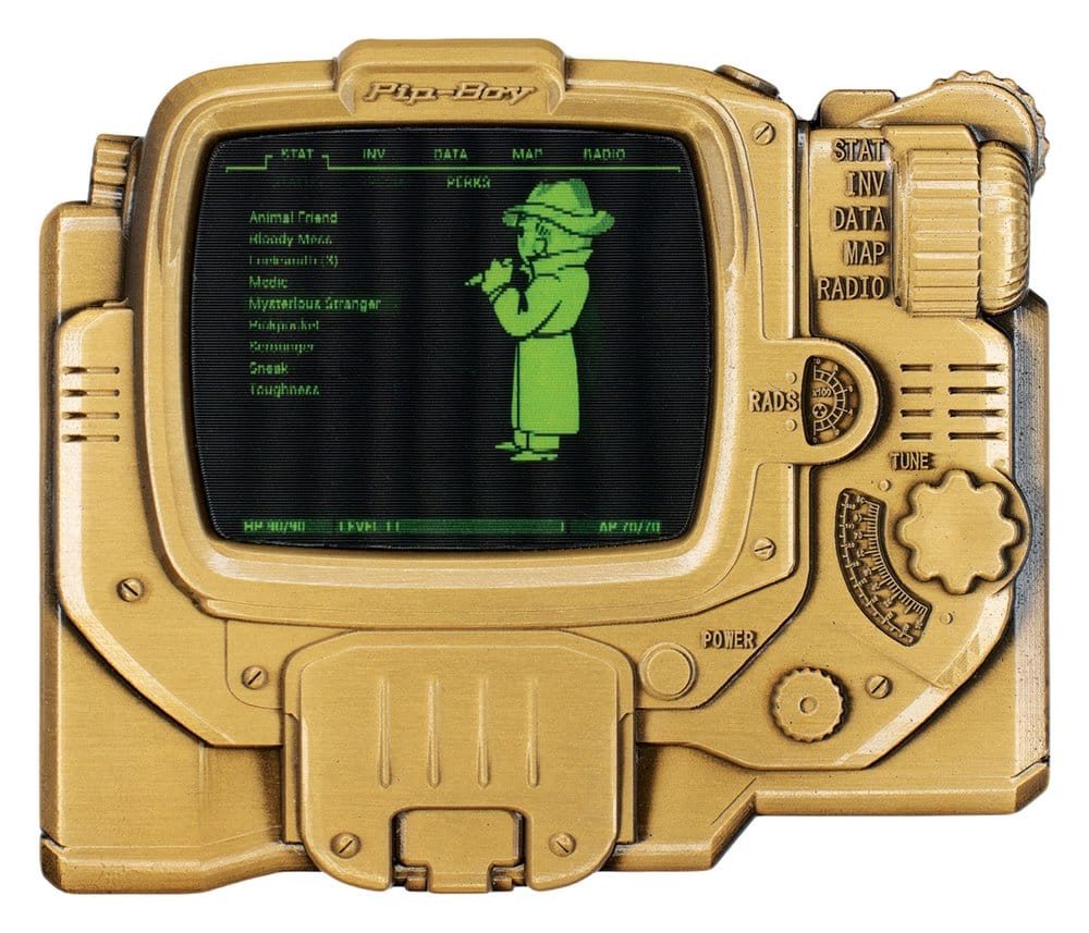Fallout Metallbarren Pip-Boy Limited Edition Lenticular Mysterious Stranger Variant
