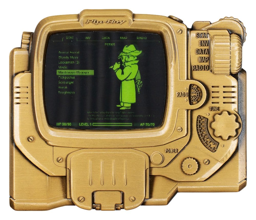 Fallout Metallbarren Pip-Boy Limited Edition Lenticular Mysterious Stranger Variant