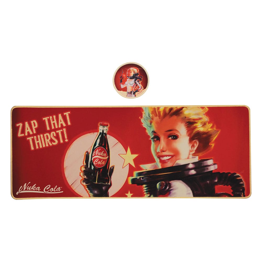 Fallout Schreibtischunterlage & Untersetzer Nuka-Cola