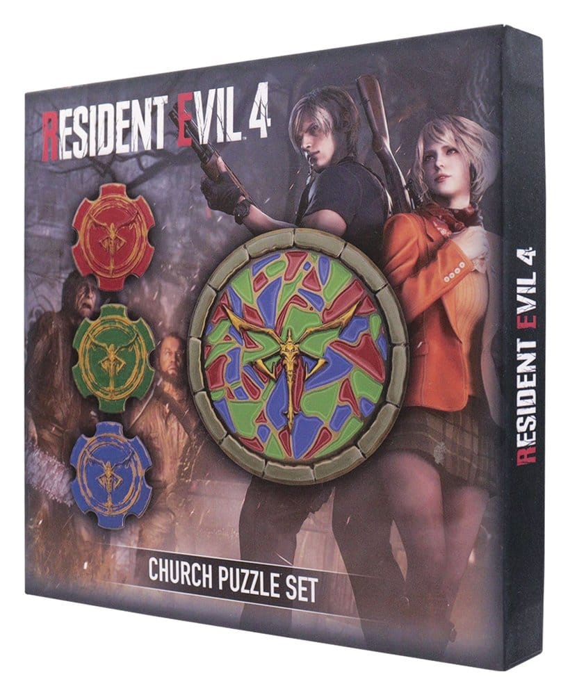 Resident Evil 4 Replik Church Puzzle Medallion Set