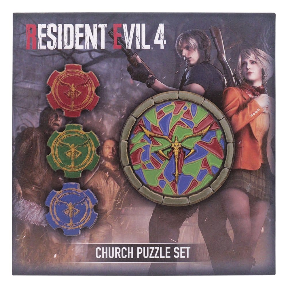 Resident Evil 4 Replik Church Puzzle Medallion Set