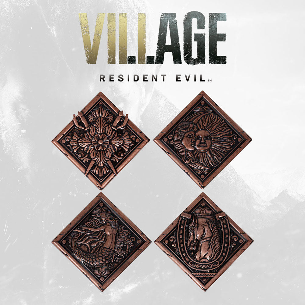 Resident Evil VIII Medaillen-Set House Crest Limited Edition