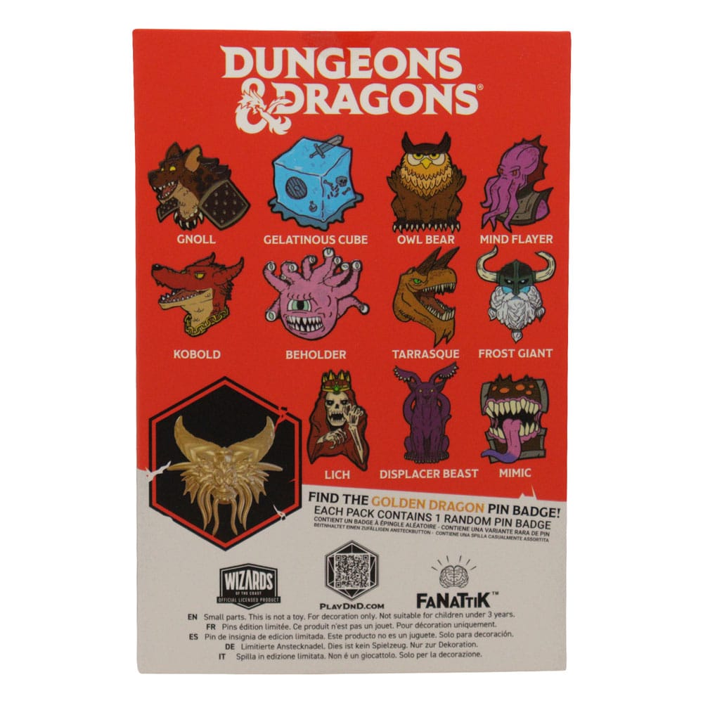 Dungeons & Dragons Ansteck-Pins Display 50th Anniversary Mystery Pin Badge (12)