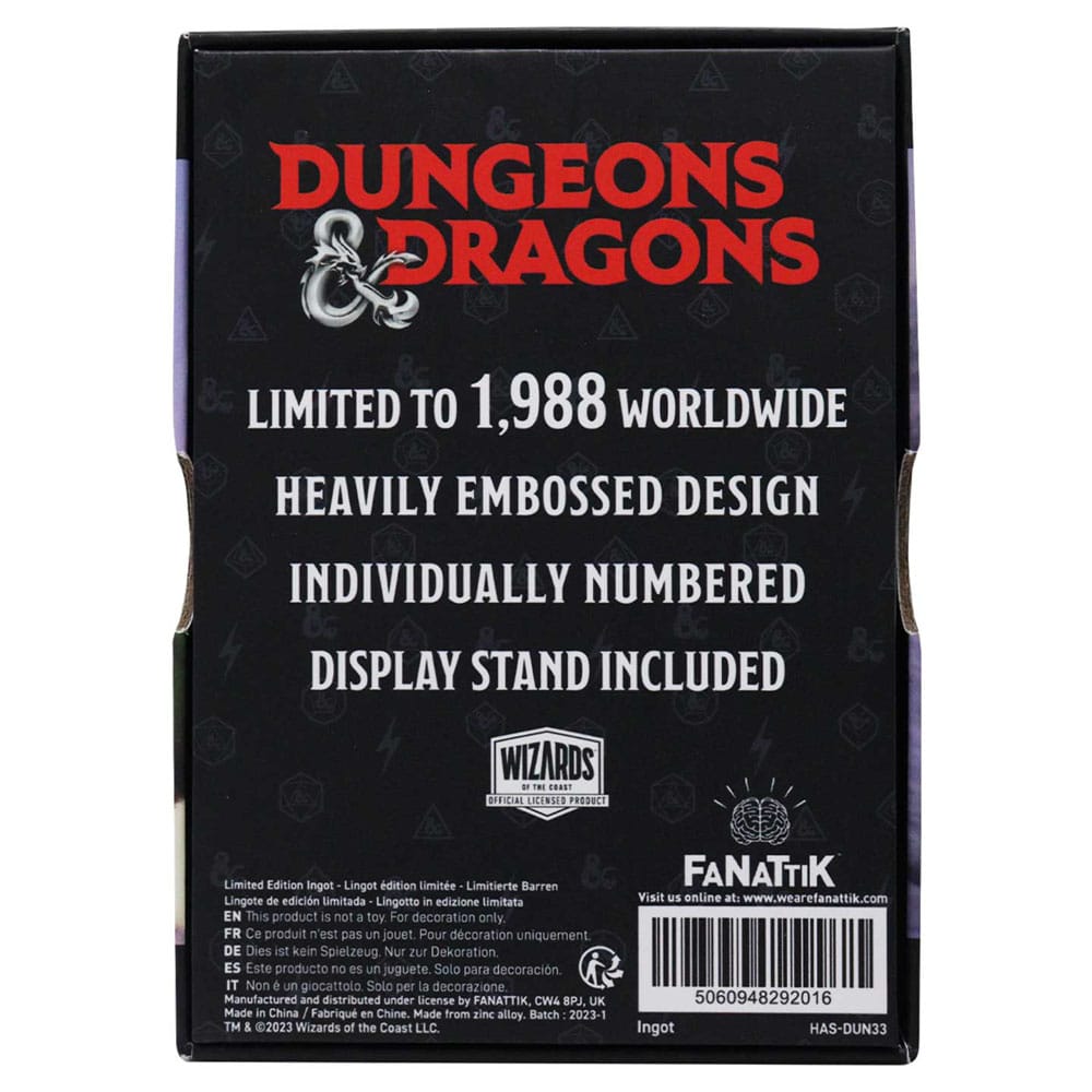 Dungeons & Dragons Metallbarren 35th Anniversary Legend of Drizzt Limited Edition