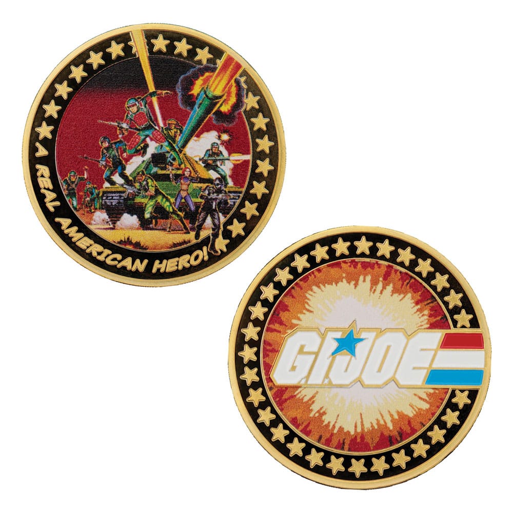 G.I. Joe Sammelmünze A Real American Hero 60th Anniversary 24k Gold Plated Limited Edition