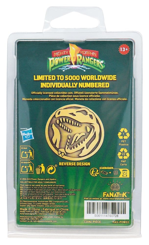 Power Rangers Sammelmünze Red Ranger Limited Edition
