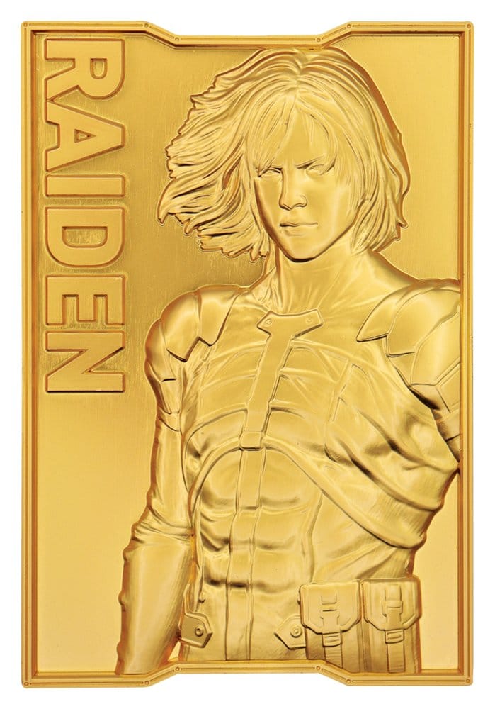 Metal Gear Solid 2 Metallbarren Raiden 24k Gold Plated Limited Edition