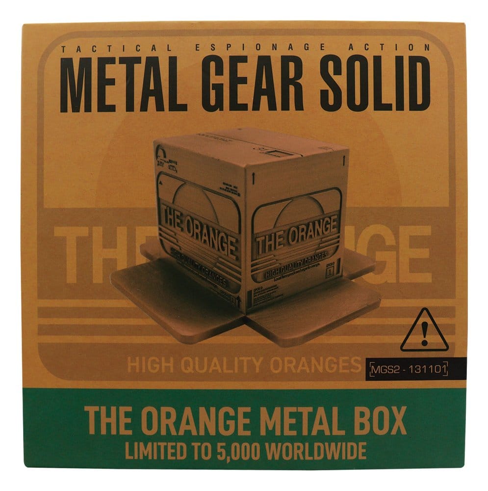 Metal Gear Solid 2 Replik Cardboard Box Antique Gold