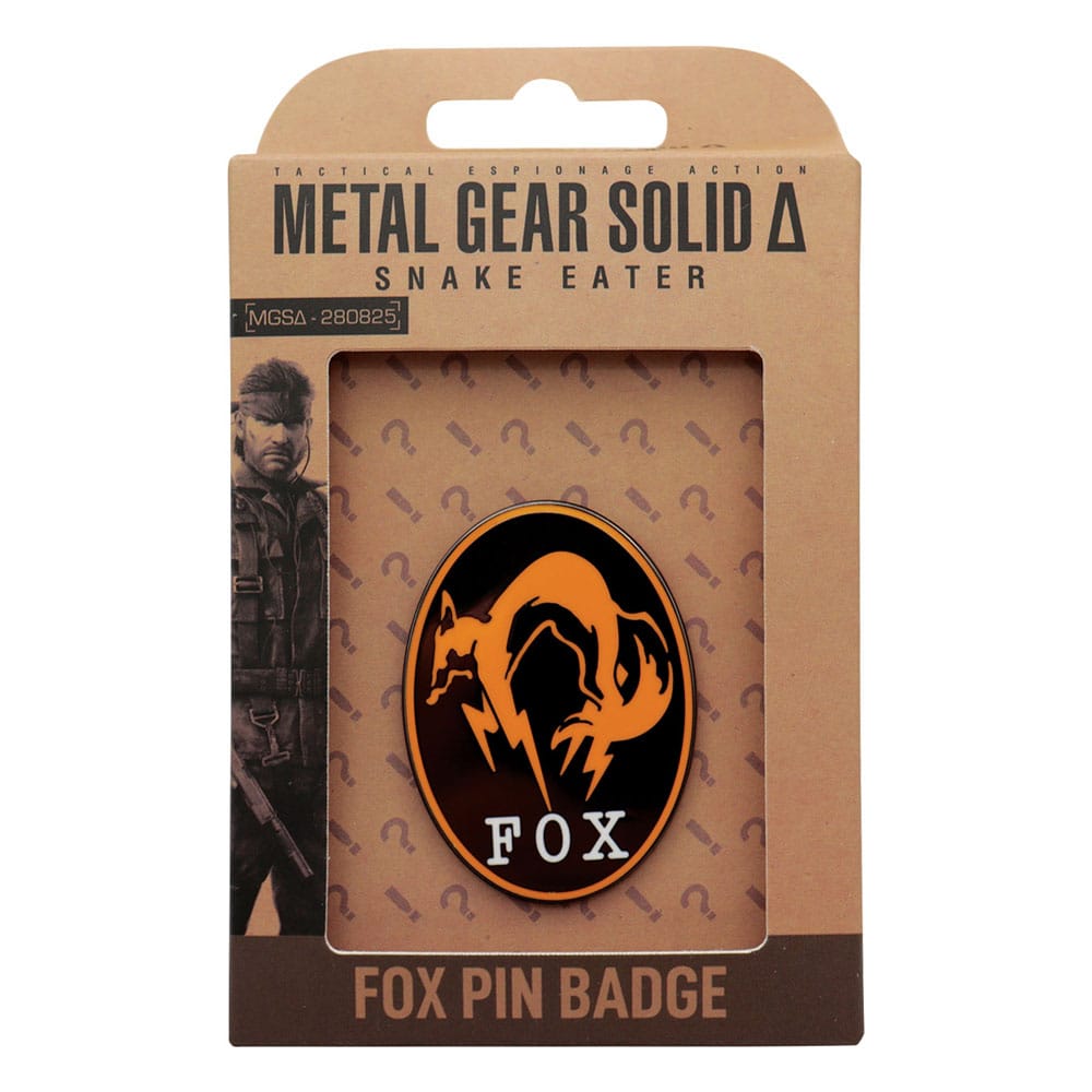 Metal Gear Solid Delta Ansteck-Pin Fox Limited Edition