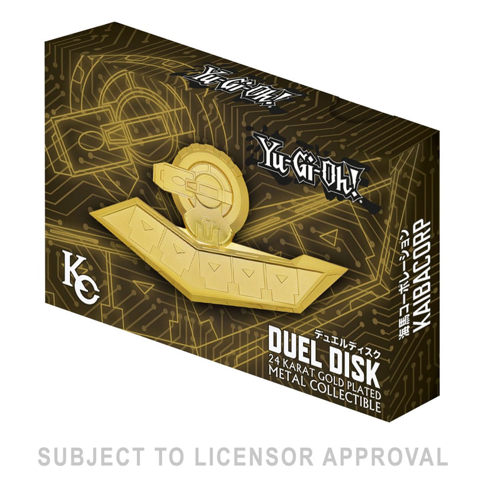 Yu-Yu-Gi-Oh! 24K Gold Plated Duel Disk Mini Replica 18 cm
