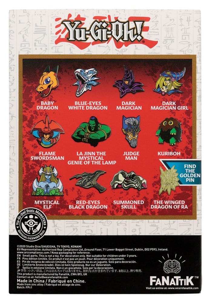 Yu-Gi-Oh! Mystery Ansteck-Pins Volume 2 Blind Box Display (12)