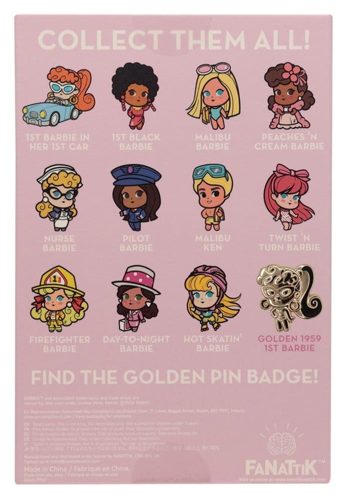 Barbie Mystery Ansteck-Pins Blind Box Display (12)