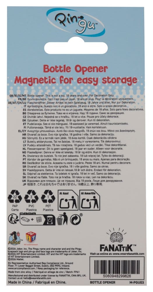 Pingu Flaschenöffner Magnetic