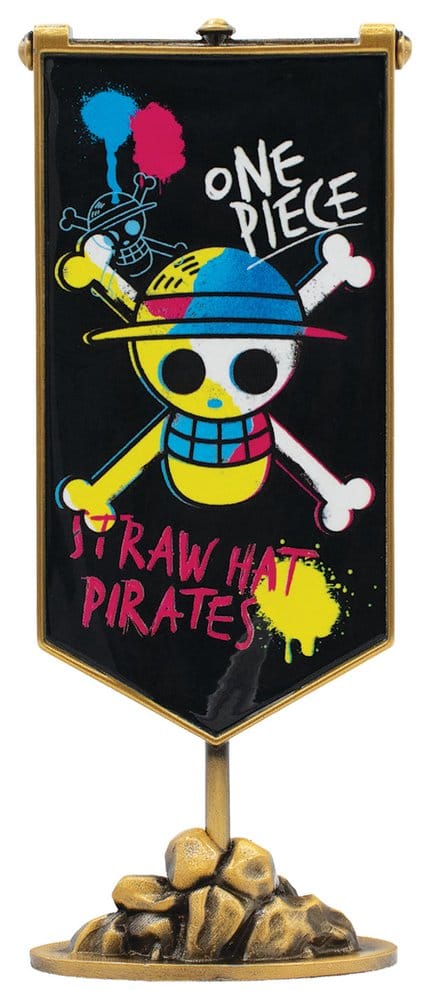 One Piece Replik Strohhutpiraten Metallbanner 11 x 6 cm