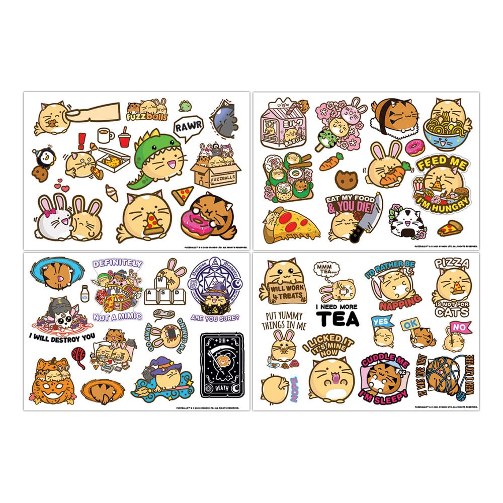 Fuzzballs Tech Sticker Pack