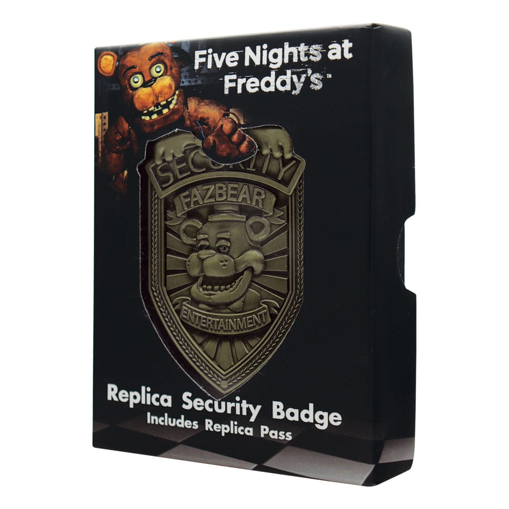 Five Nights at Freddy´s Replik Security Badge Antique Brass Edition