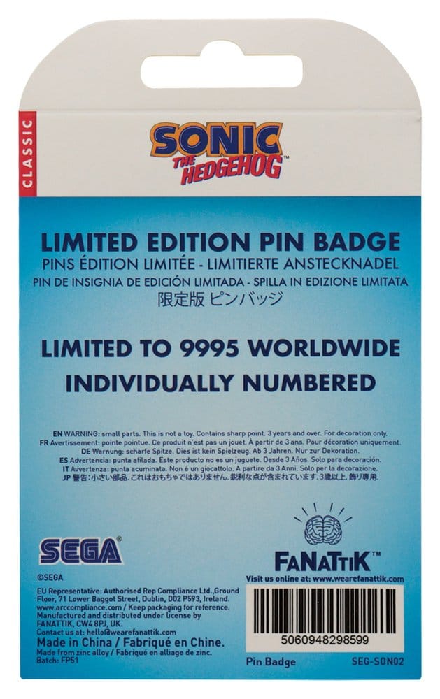 Sonic - The Hedgehog Ansteck-Pin Sonic, Tails, Knuckles Limited Edition