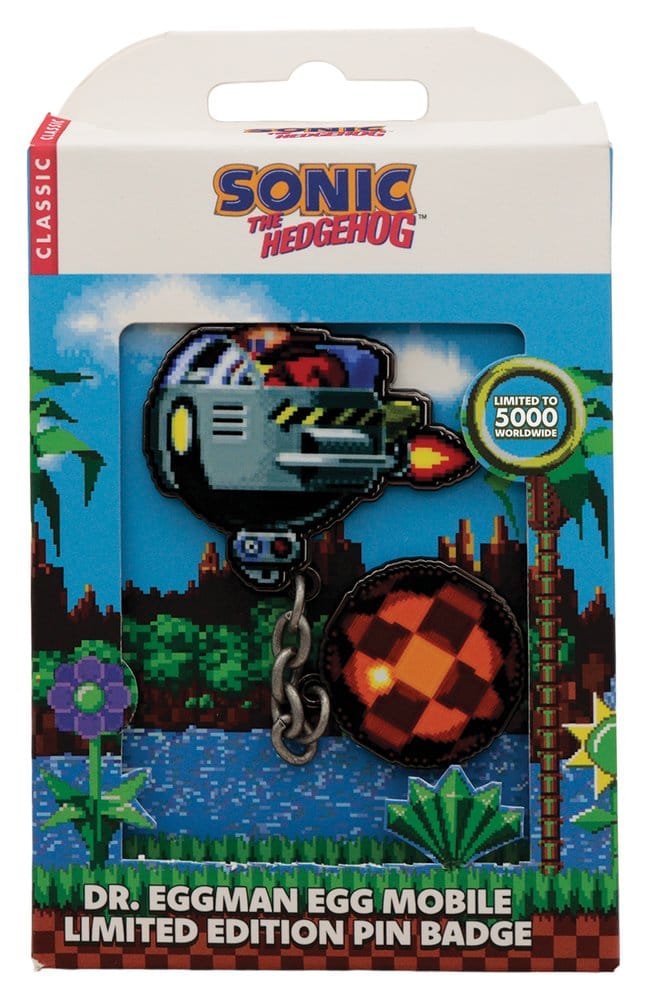 Sonic - The Hedgehog Ansteck-Pin Dr. Eggman Egg Mobile Chained