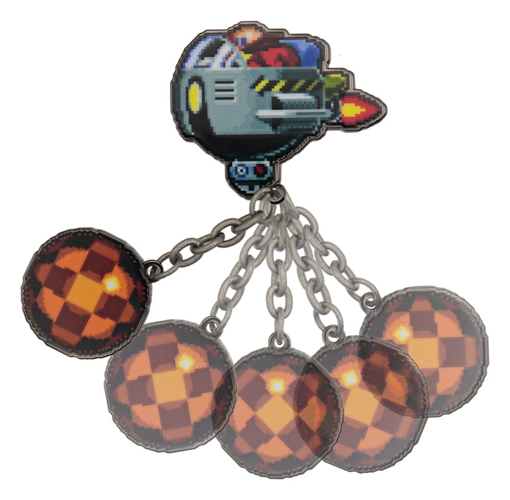 Sonic - The Hedgehog Ansteck-Pin Dr. Eggman Egg Mobile Chained