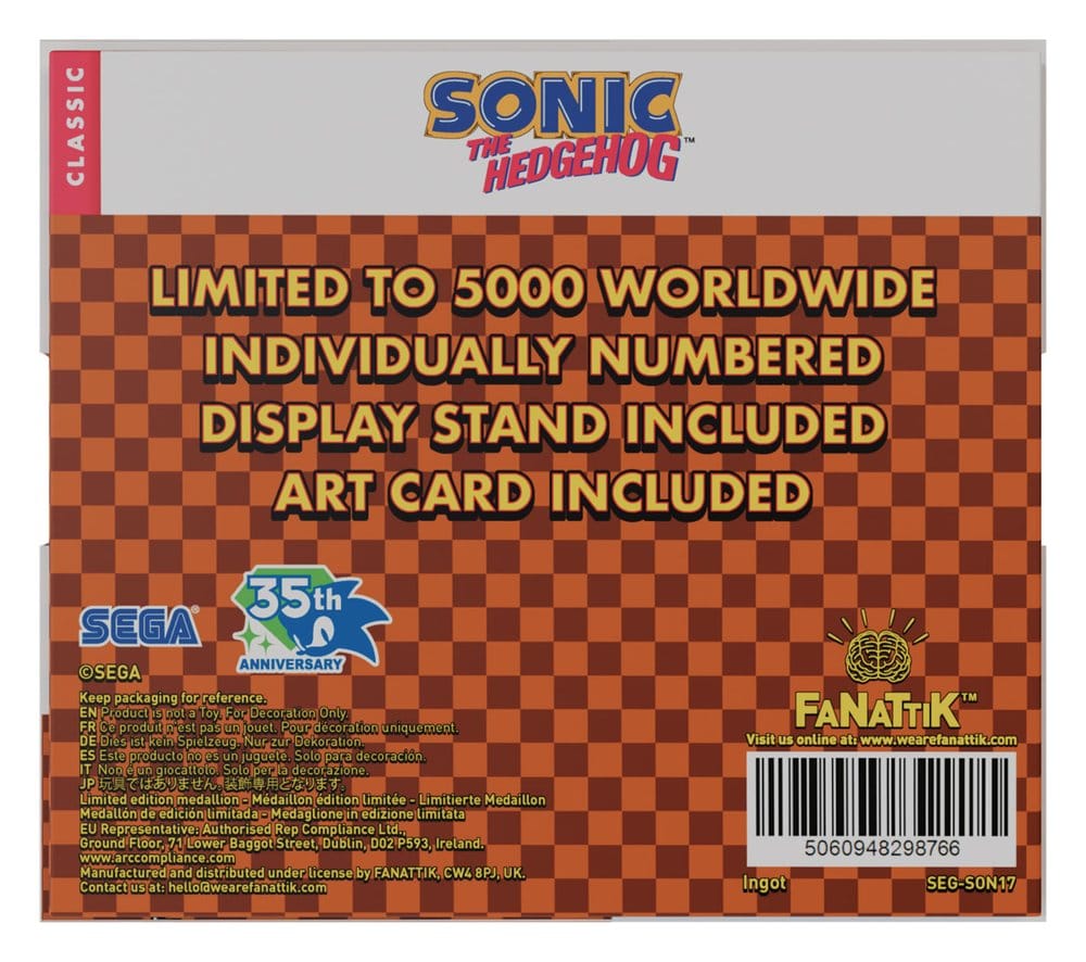 Sonic The Hedgehog Sammelmünze Original Logo