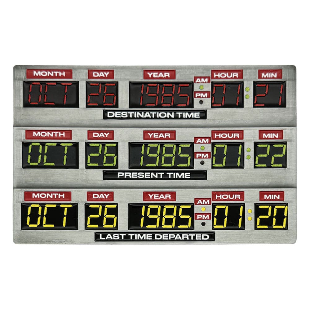 Zurück in die Zukunft Metallbarren 40th Anniversary Time Circuits Limited Edition