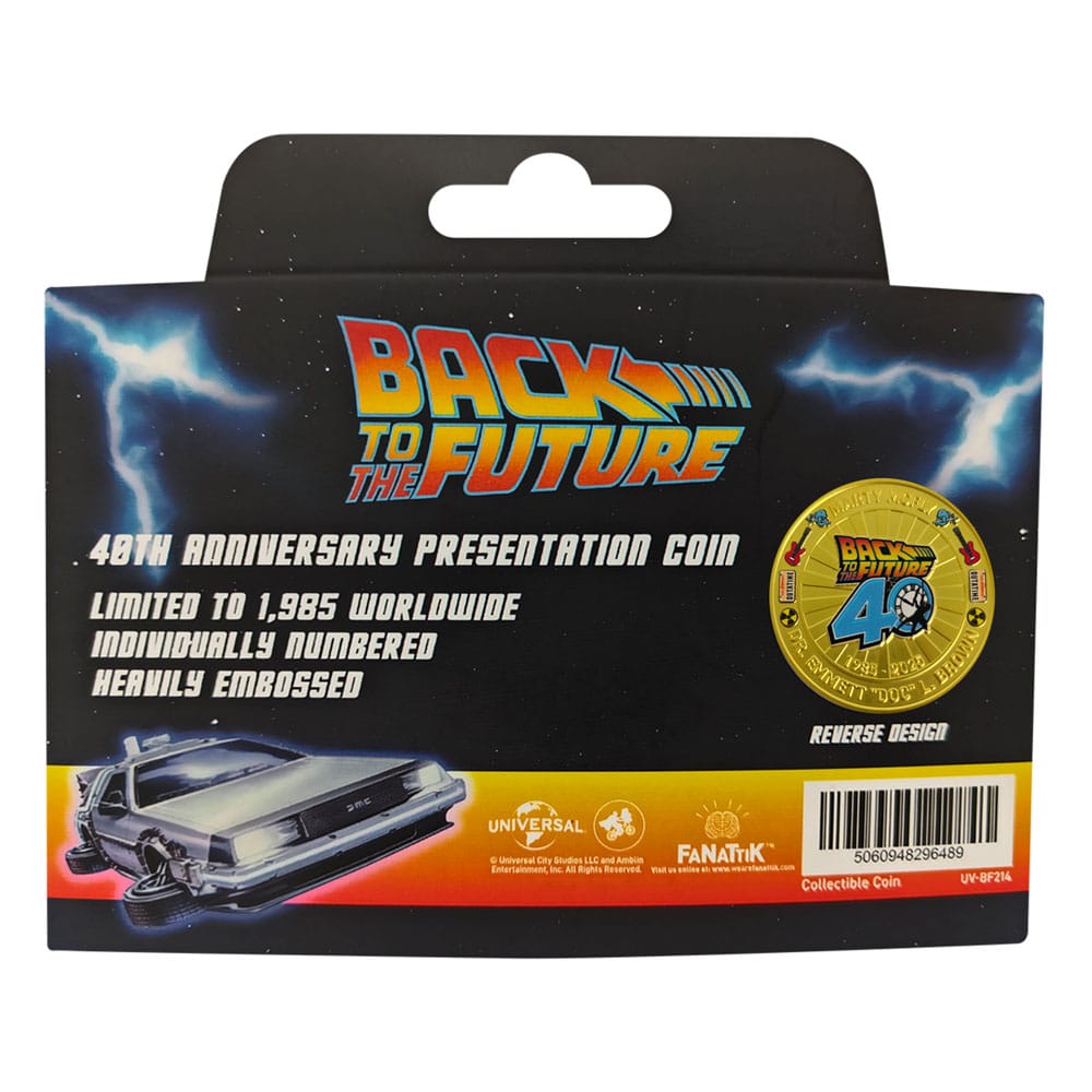 Zurück in die Zukunft Sammelmünze 40th Anniversary Limited Edition