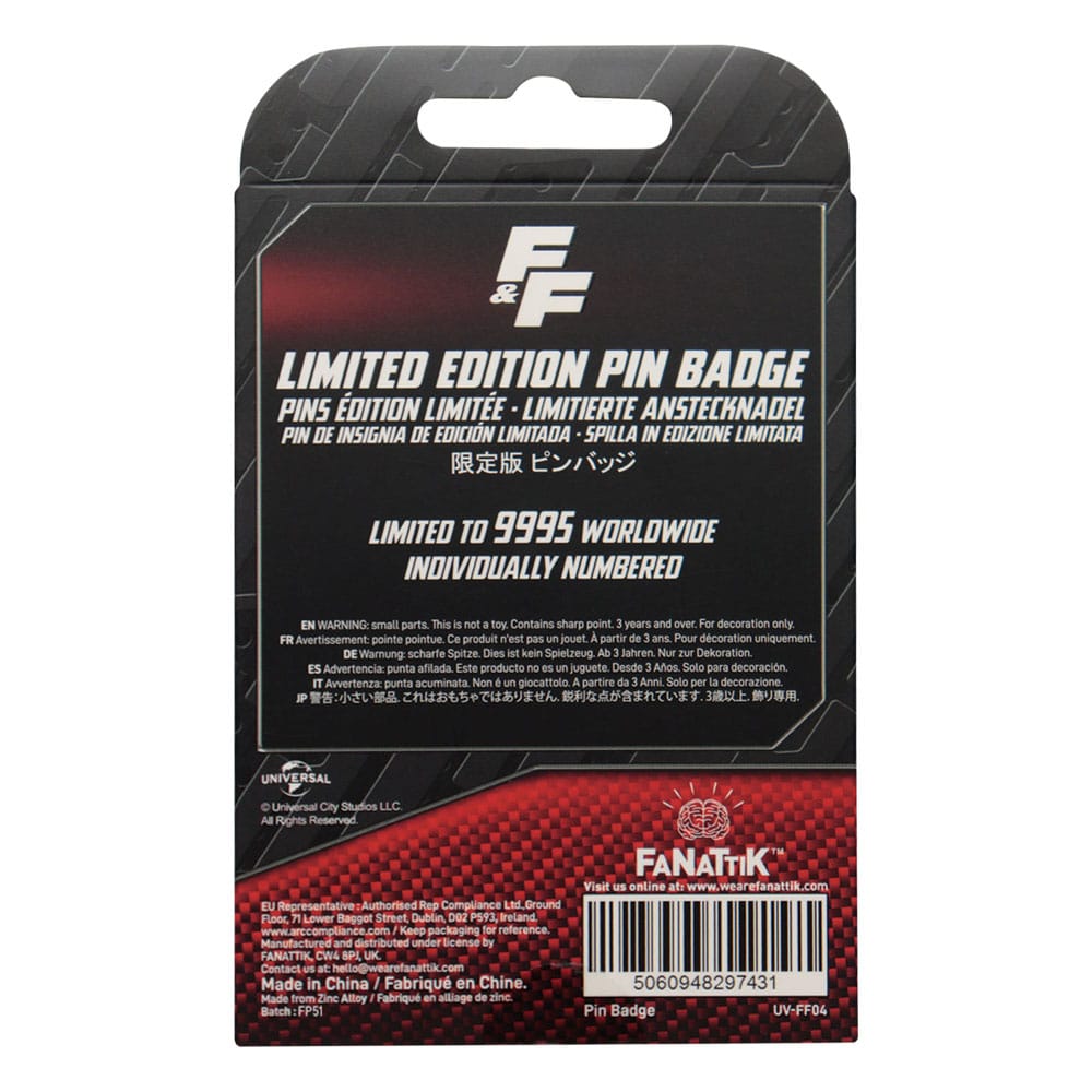 Fast & Furious Ansteck-Pin Familia License Plate