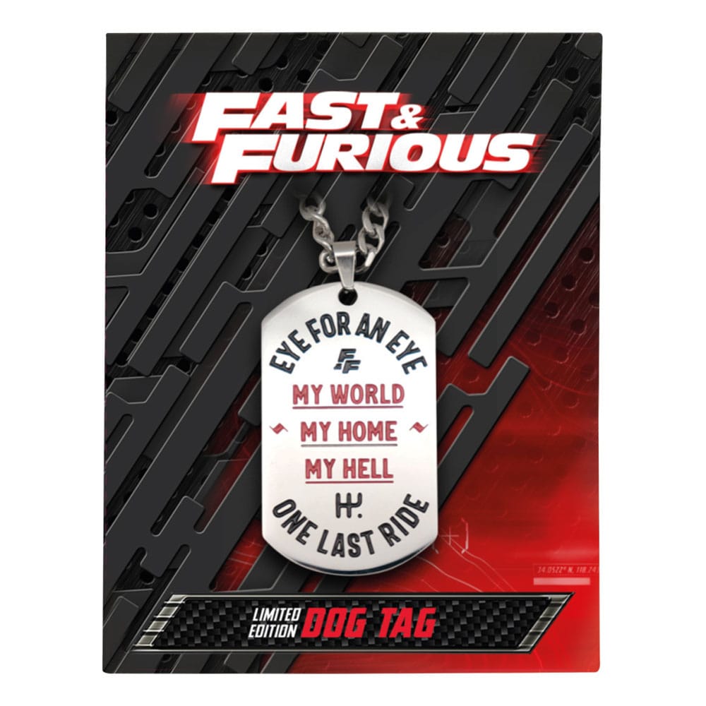Fast & Furious Erkennungsmarken mit Kette