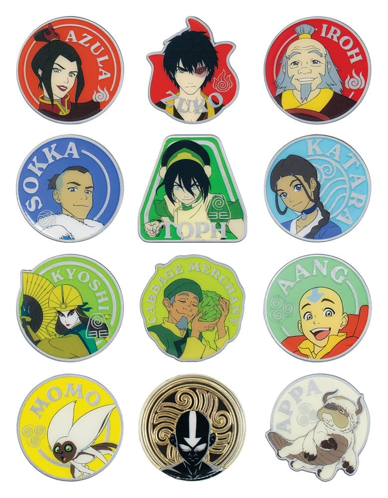 Avatar: The Last Airbender Mystery Ansteck-Pins Blind Box Display (12)