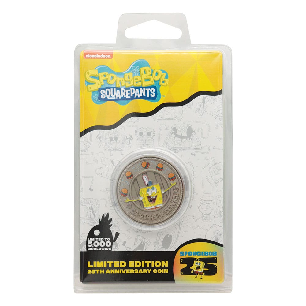SpongeBob Schwammkopf Sammelmünze 25th Anniversary Limited Edition