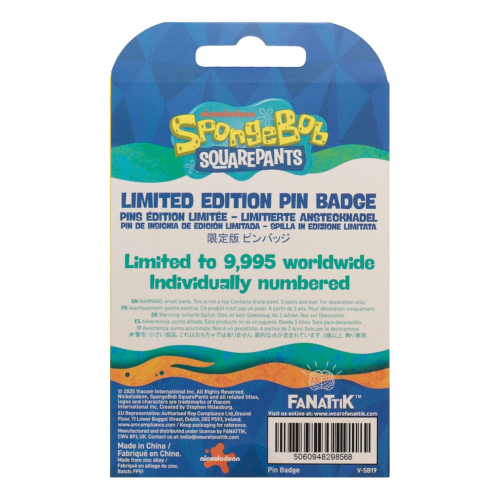 SpongeBob Schwammkopf Ansteck-Pin Rainbow Limited Edition