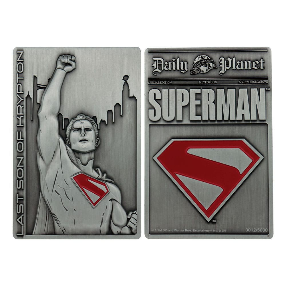 Superman 2025 Metallbarren Last Son of Krypton Limited Edition
