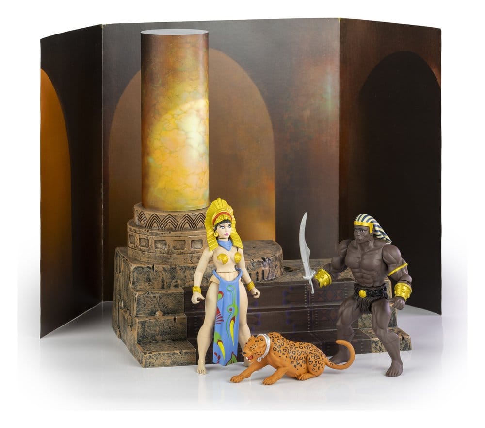 The Savage World of Frazetta Actionfiguren-Set Egyptian Queen & The Guard (Museum Edition) 14 cm