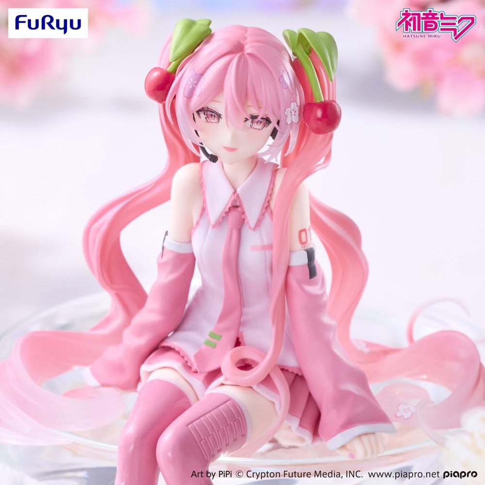 Hatsune Miku Noodle Stopper PVC Figur Sakura Miku 2026 Smile Ver. 14 cm