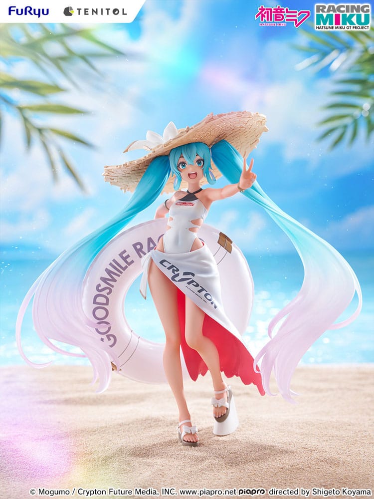 Hatsune Miku GT Project Tenitol PVC Statue Racing Miku 2024: Tropical Ver. 21 cm