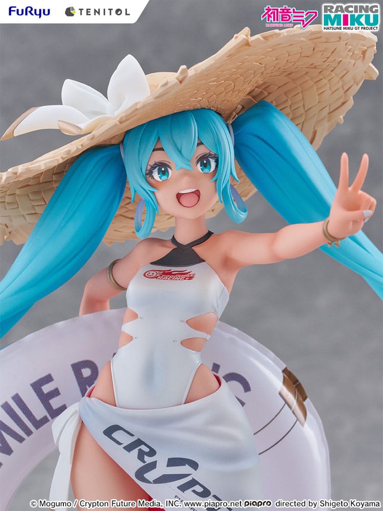 Hatsune Miku GT Project Tenitol PVC Statue Racing Miku 2024: Tropical Ver. 21 cm