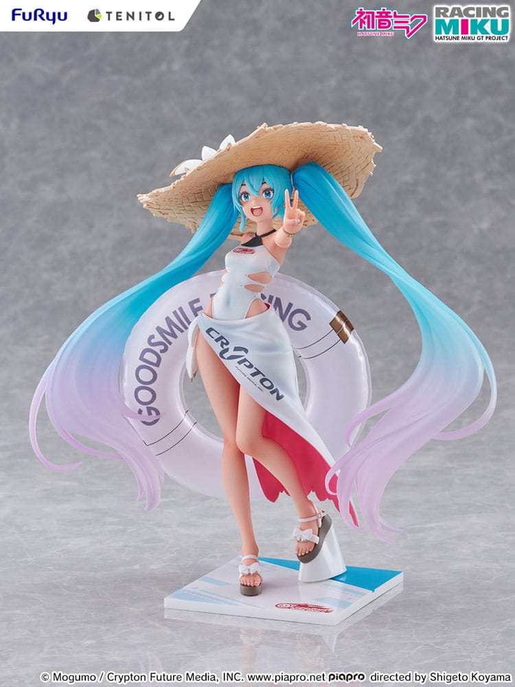 Hatsune Miku GT Project Tenitol PVC Statue Racing Miku 2024: Tropical Ver. 21 cm