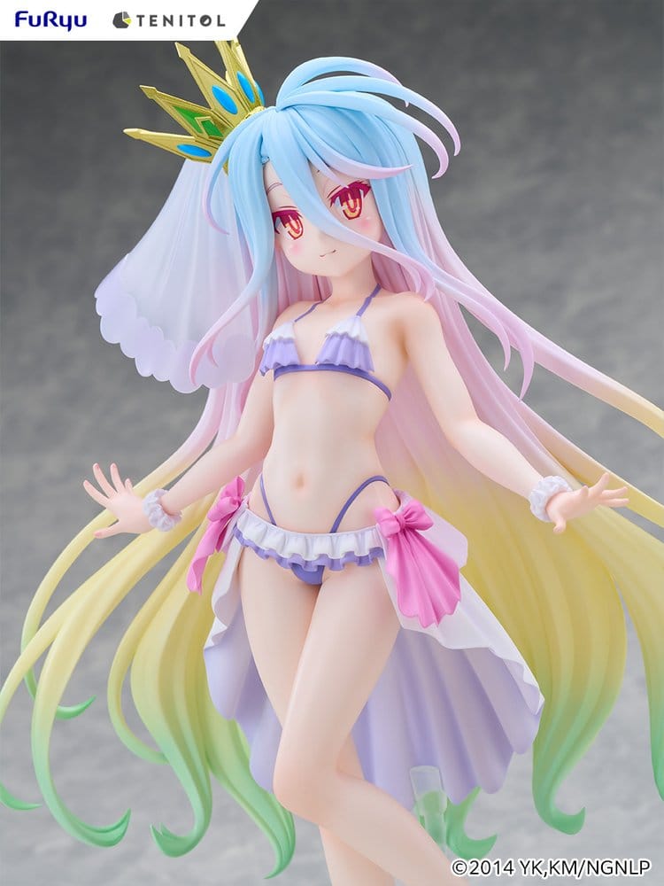 No Game No Life Tenitol Tall PVC Figur Shiro swimwear dress Ver. 29 cm