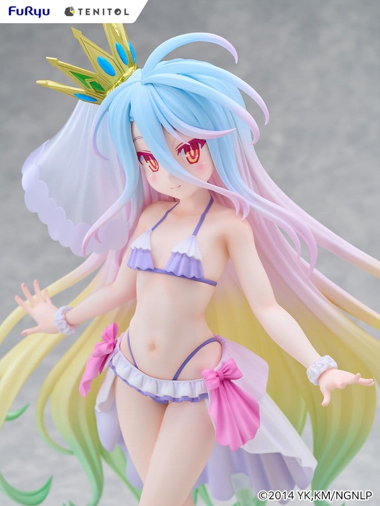 No Game No Life Tenitol Tall PVC Figur Shiro swimwear dress Ver. 29 cm