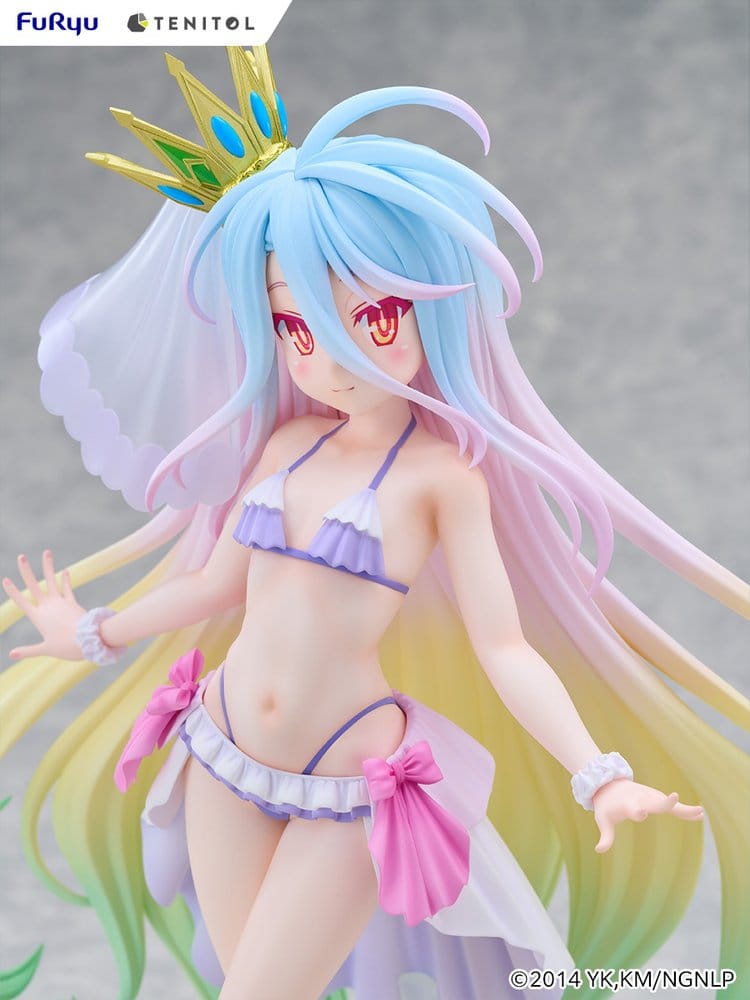 No Game No Life Tenitol Tall PVC Figur Shiro swimwear dress Ver. 29 cm