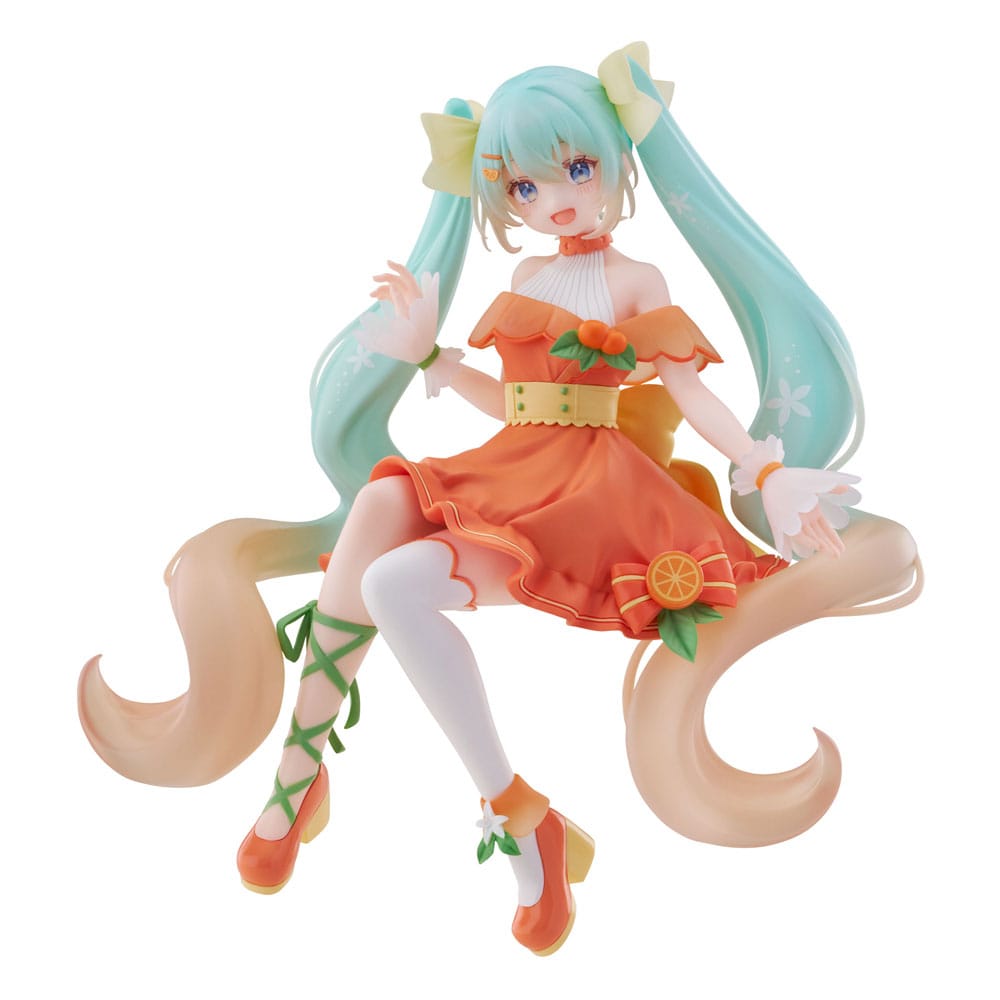 Hatsune Miku Noodle Stopper PVC Statue Hatsune Miku Citrus Ver. 14 cm