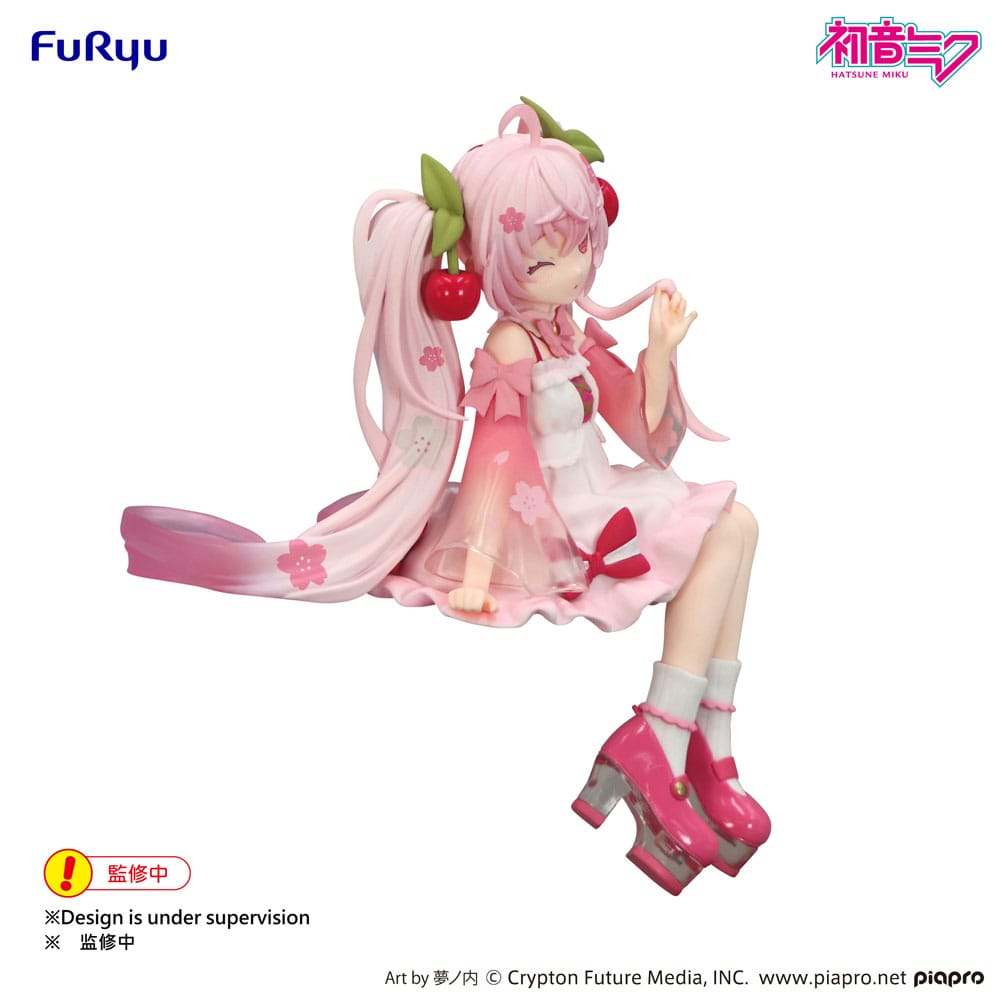 Hatsune Miku Noodle Stopper PVC Statue Sakura Miku 2025 Wink Ver. 14 cm