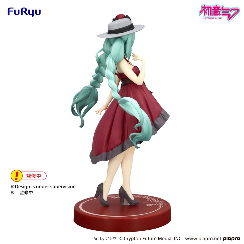 Hatsune Miku Trio-Try-iT PVC Statue Hatsune Miku Outing Dress Red Color Ver. 19 cm