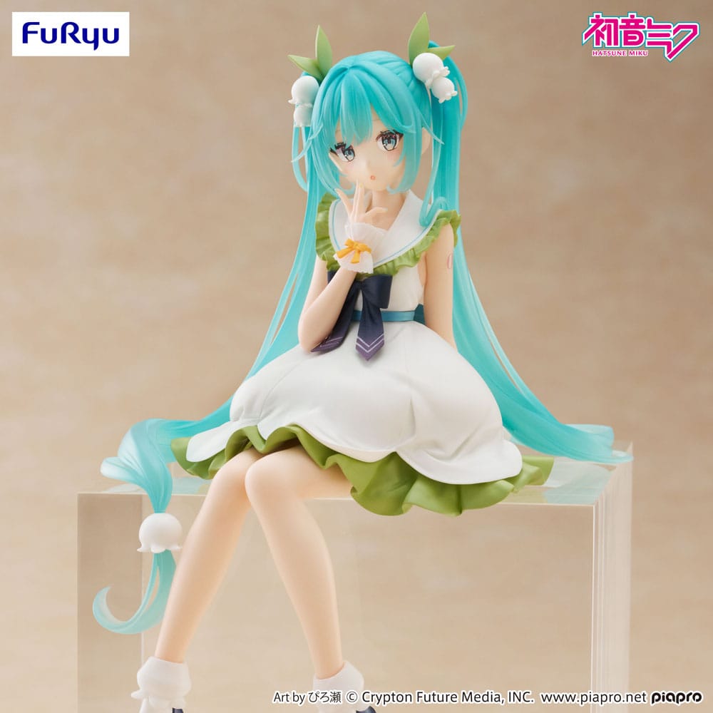 Hatsune Miku Noodle Stopper PVC Statue Flower Fairy Lily of the Valley 14 cm