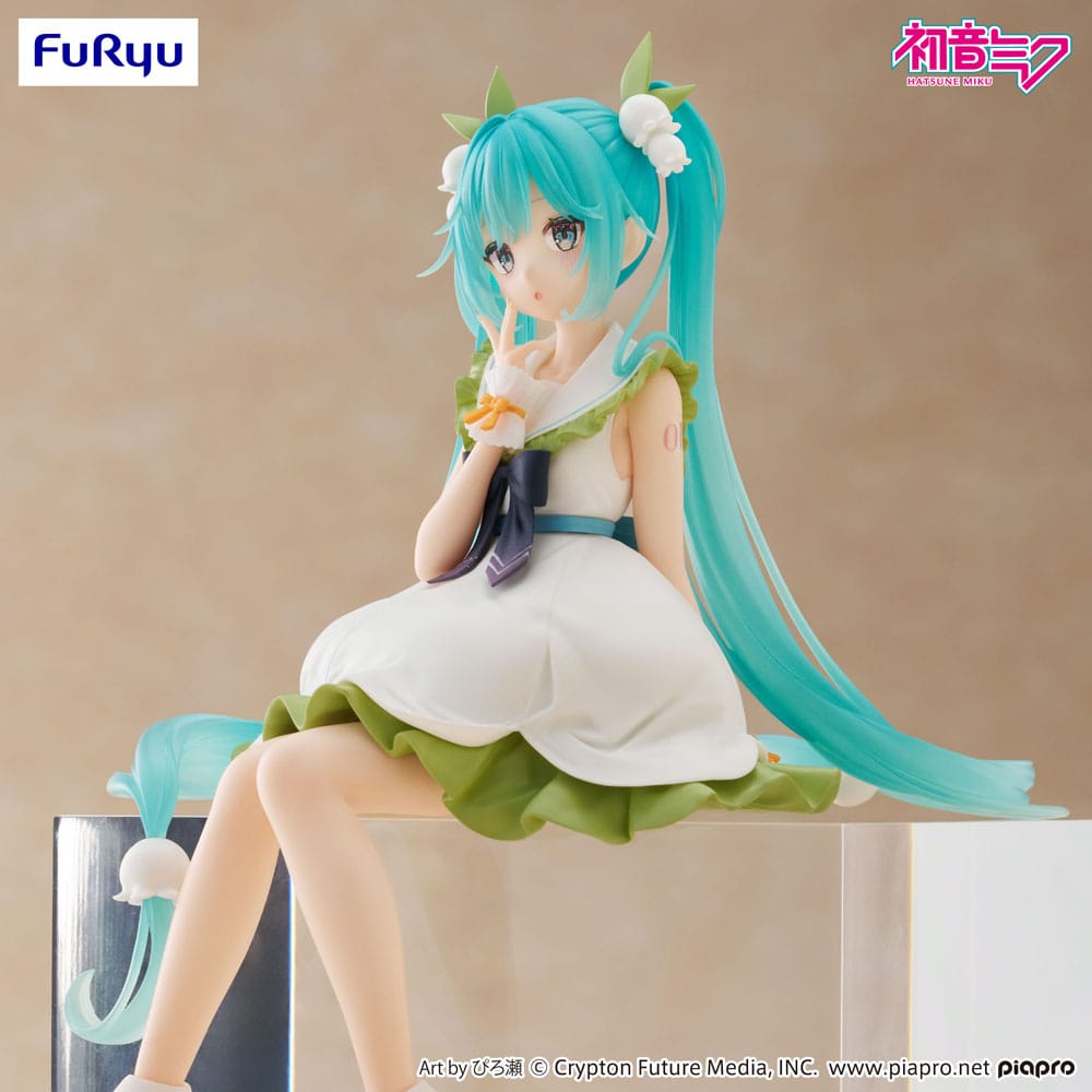 Hatsune Miku Noodle Stopper PVC Statue Flower Fairy Lily of the Valley 14 cm