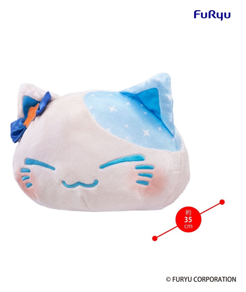 Nemuneko Cat Big Plush Plüschfigur Blue 35 cm
