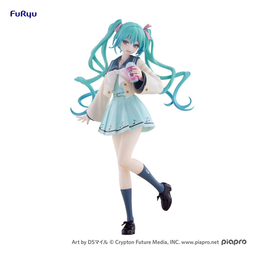 Hatsune Miku Sweet School Life PVC Figur Pure Version 18 cm