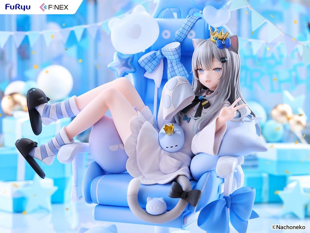 Virtual YouTuber F:NEX PVC Figur 1/7 Nachoneko Birthday Ver. 24 cm
