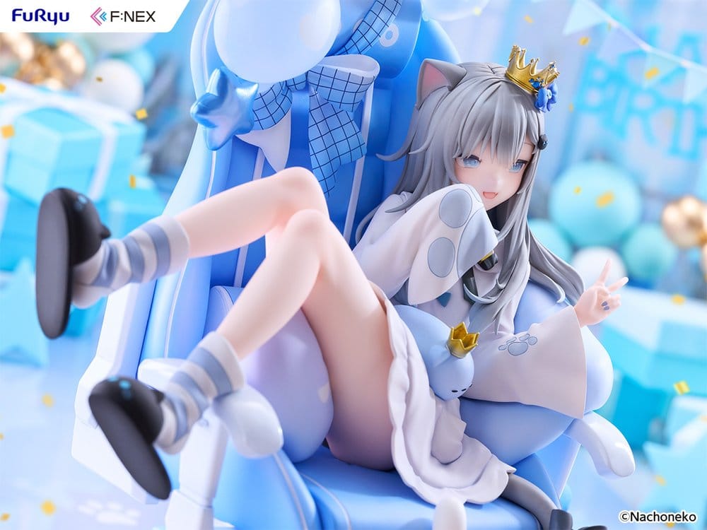 Virtual YouTuber F:NEX PVC Figur 1/7 Nachoneko Birthday Ver. 24 cm